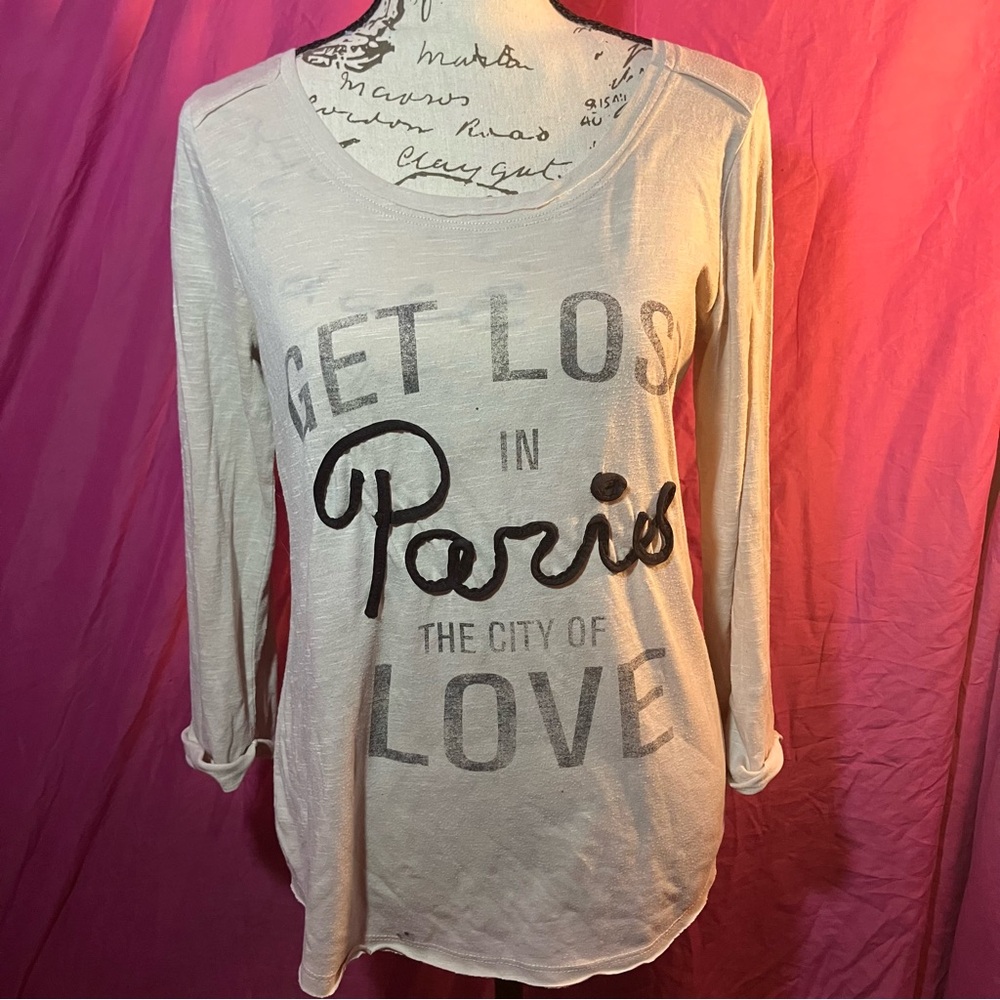 Women's Cream Graphic Top
